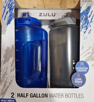 Zulu half gallon water bottle