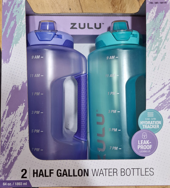 Zulu half gallon water bottle