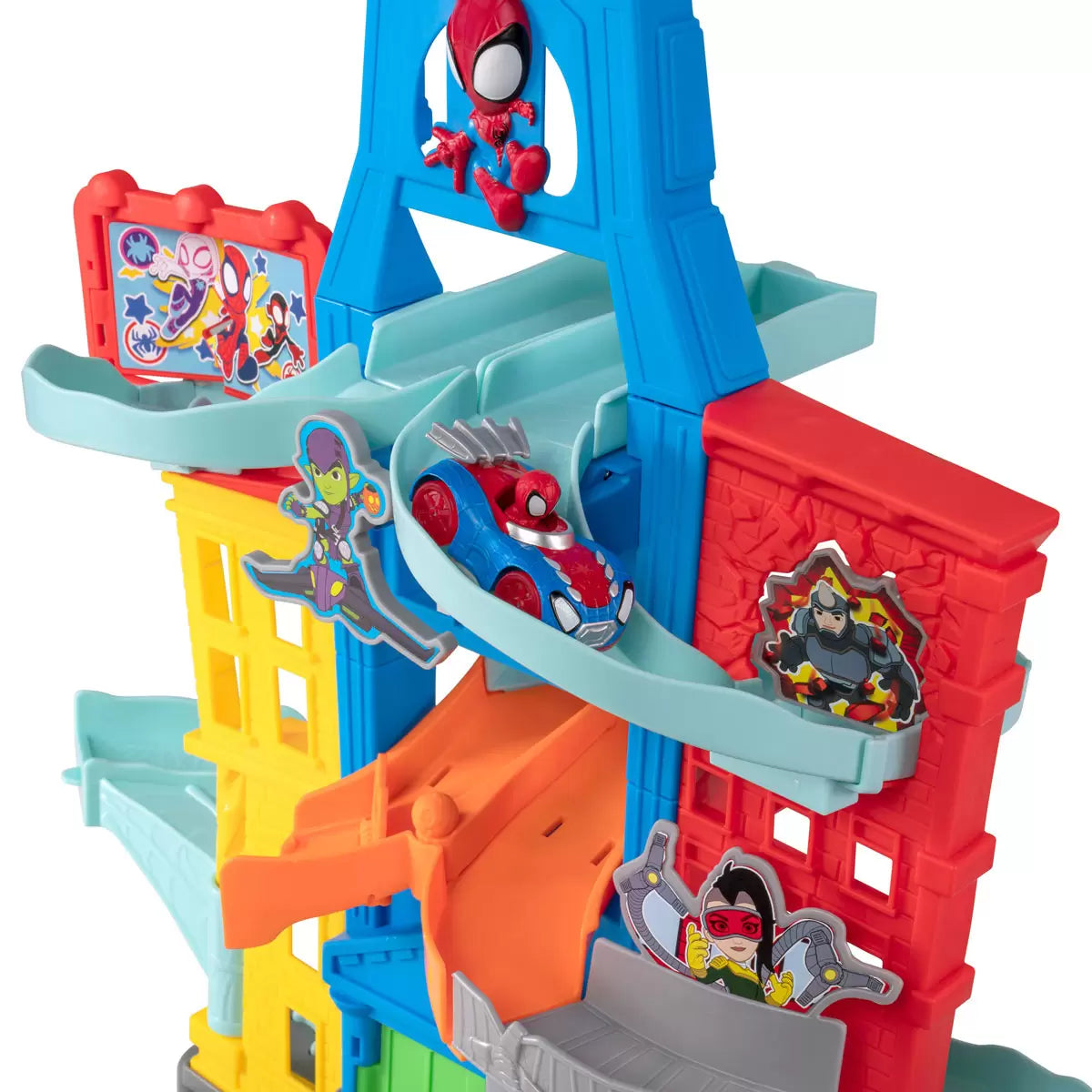 MARVEL Spidey and His Amazing Friends Race Track with Vehicles (3+ Yea ...